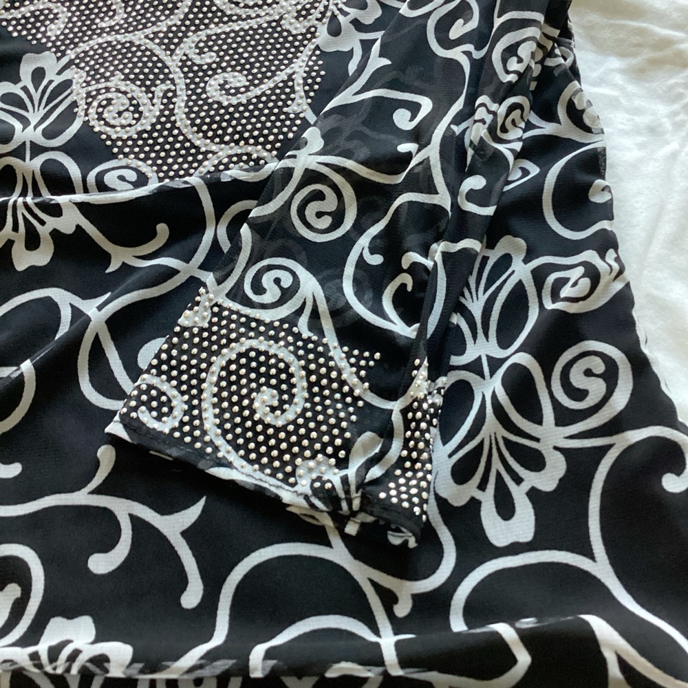 🌹INC dressy‎ top size M - Picture 6 of 10